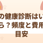 猫の健康診断はいつから？頻度と費用の目安