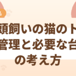 多頭飼いの猫のトイレ管理と必要な台数の考え方